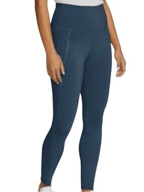 Eddie Bauer women’s Trail Tights Leggings High-rise Performance Activewear Blue